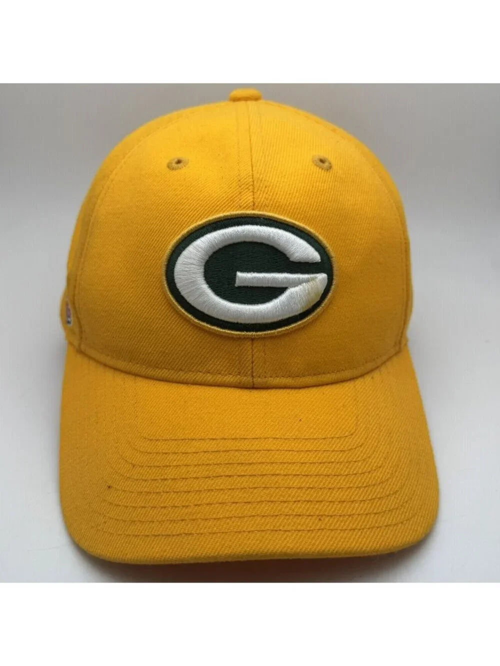 Green Bay Packers NFL Adjustable Baseball Cap Hat Reebok Yellow Gold Miller Lite